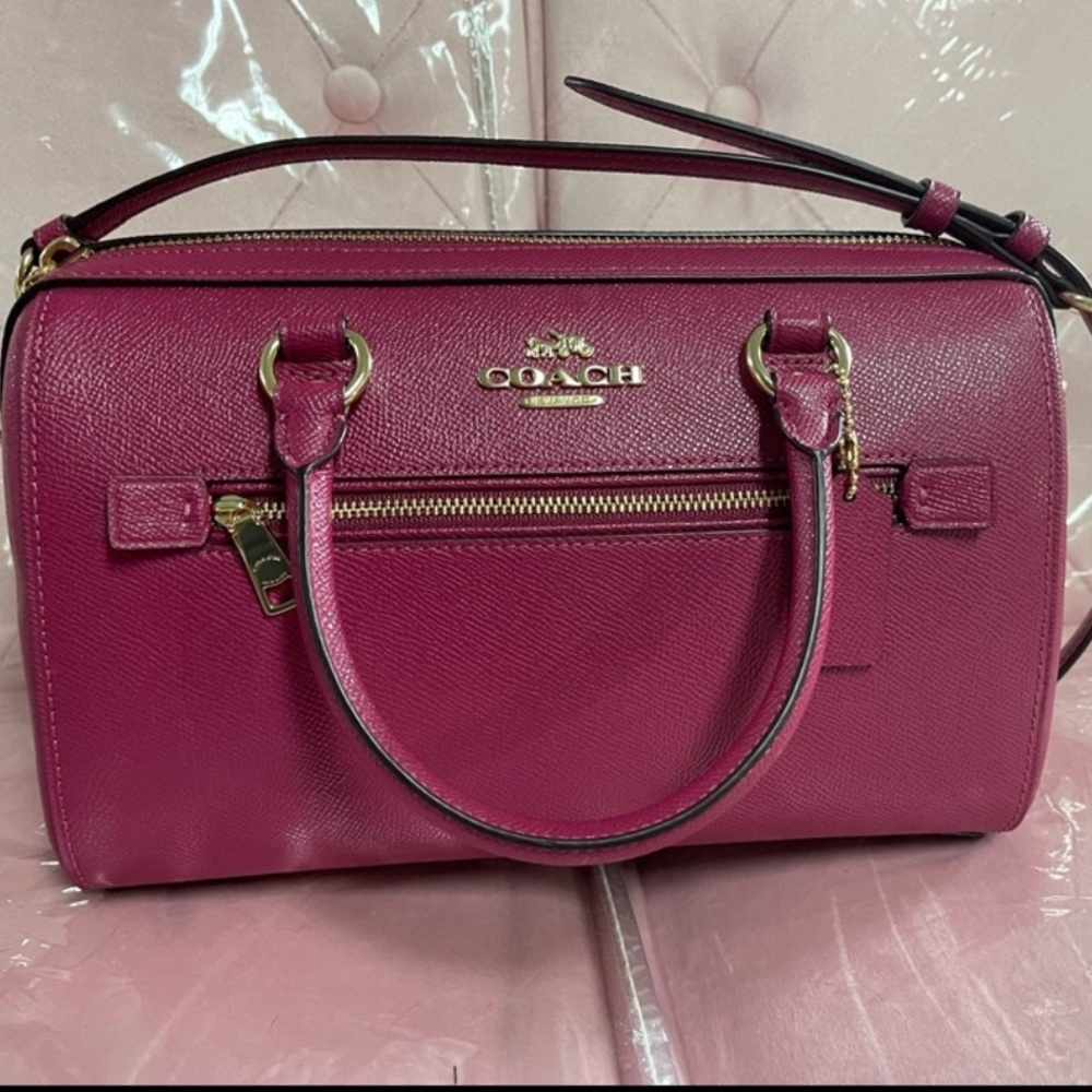 Coach Rowan Satchel (color Raspberry)